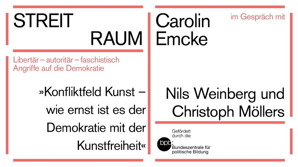 Play video "21. Juni 2026| »Konfliktfeld Kunst – wie ernst ist es der Demokratie mit der Kunstfreiheit«"